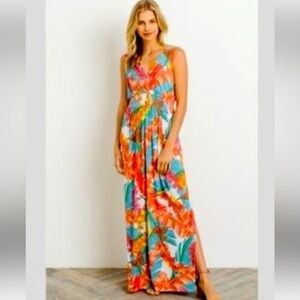 GILLI tropical summer maxi sundress. Elastic waistband. Sleeveless. Like new.
